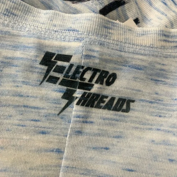 Electro Threads Blue Burn Ying Yang Watercolor Wide Sleeve Top Large - Picture 6 of 11